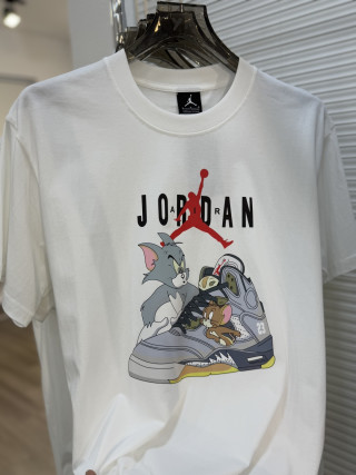 Jordan Tom & Jerry Graphic Print T-Shirt White view 1