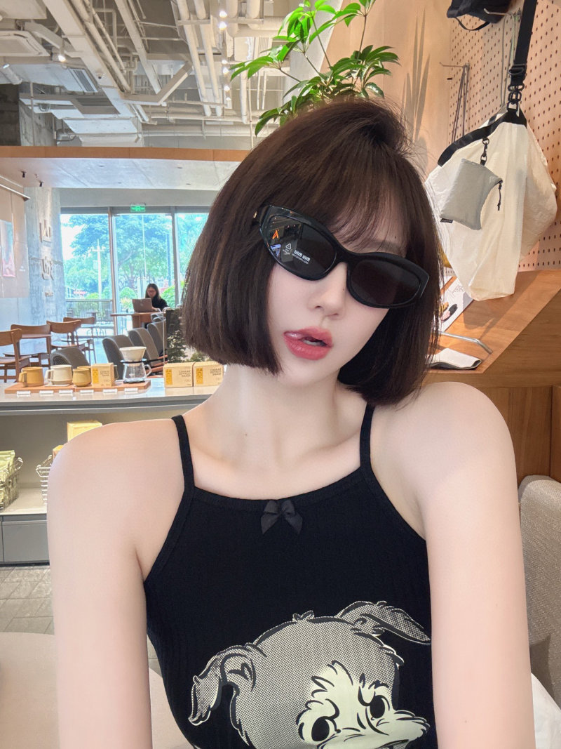 Miu Miu White Oval Sunglasses SMU 108Z view