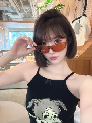 Miu Miu White Oval Sunglasses SMU 108Z view 4