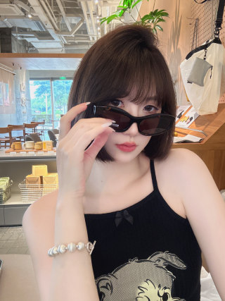 Miu Miu White Oval Sunglasses SMU 108Z view 5