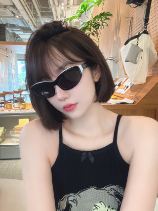 Miu Miu White Oval Sunglasses SMU 108Z view 6