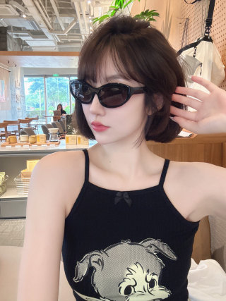 Miu Miu White Oval Sunglasses SMU 108Z view 8
