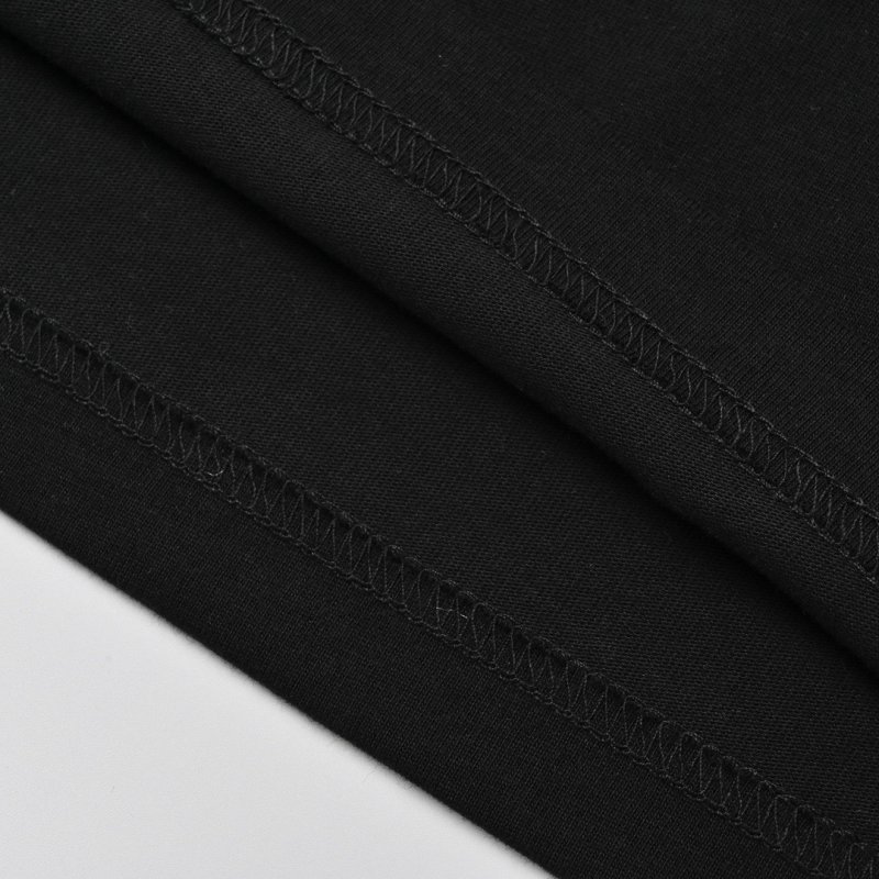 Black Short Sleeve T-Shirt with Chest Print view
