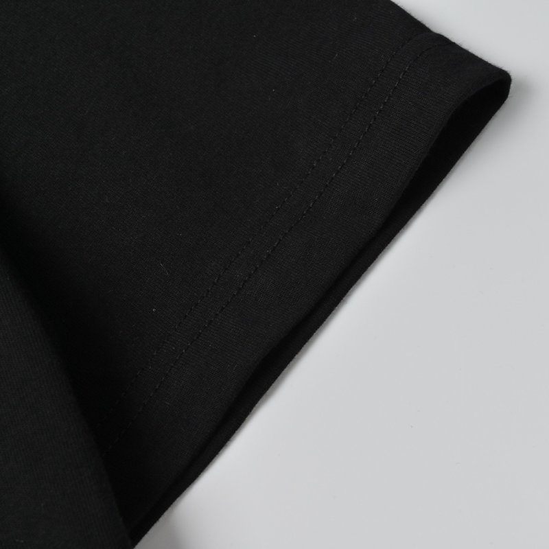 Black Short Sleeve T-Shirt with Chest Print view