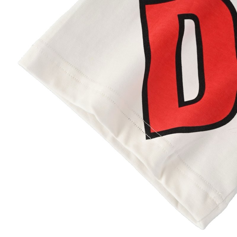 Dsquared2 Maple Leaf Logo White Red T-Shirt view