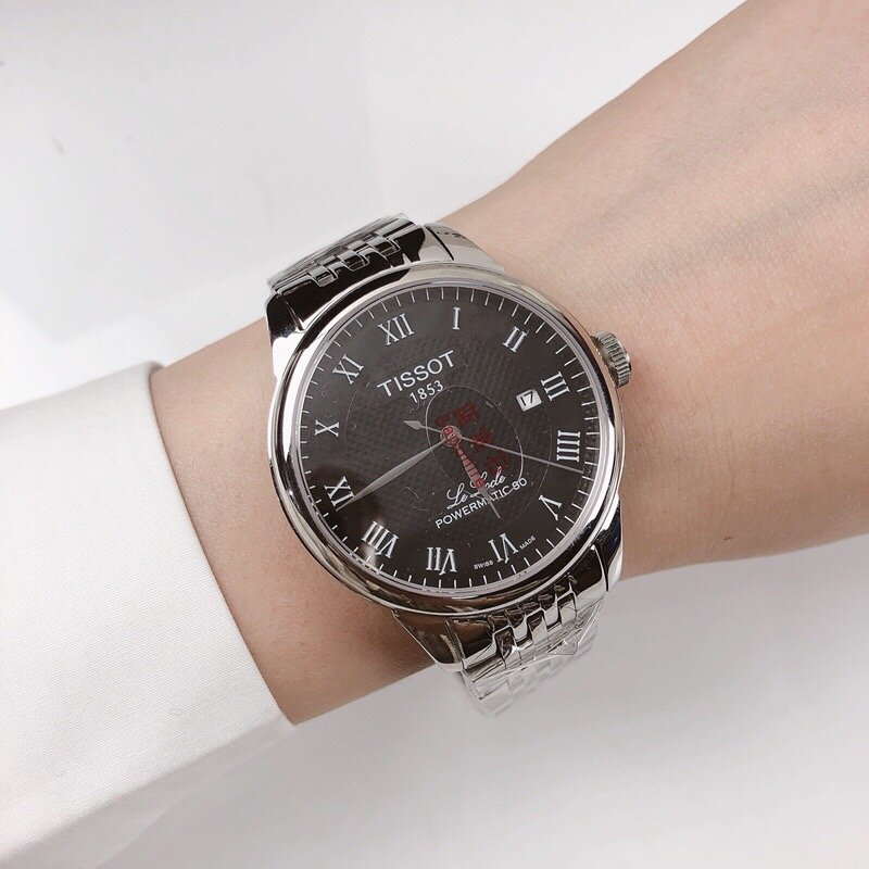 Tissot Le Locle Automatic Roman Numeral Black Dial Watch