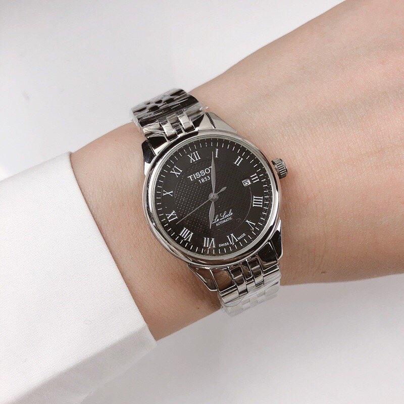 Tissot Le Locle Automatic Roman Numeral Black Dial Watch view