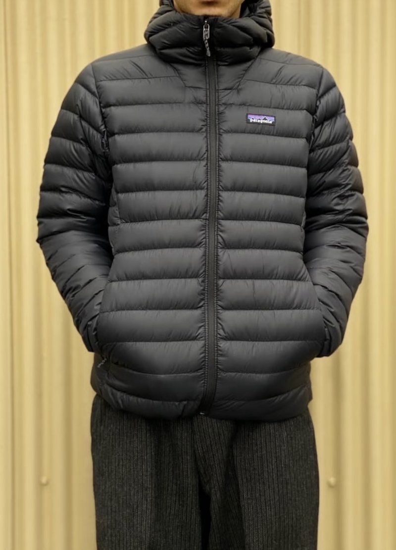 Black Puffer Down Jacket - Lightweight Winter Coat