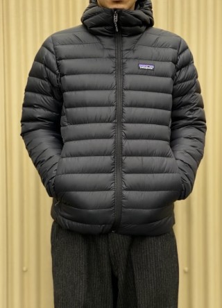 Black Puffer Down Jacket - Lightweight Winter Coat view 2
