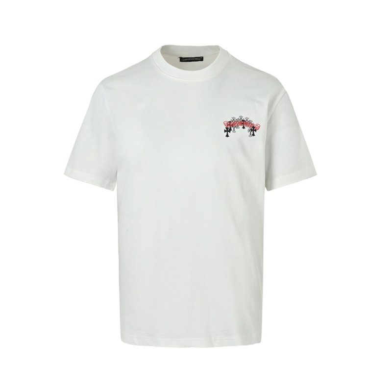 Chrome Hearts White Cross Floral Back Print T-Shirt view