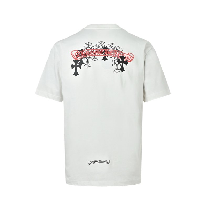 Chrome Hearts White Cross Floral Back Print T-Shirt view