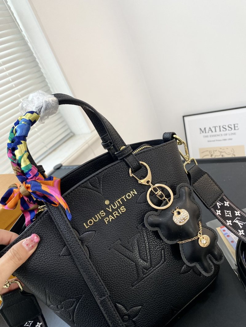 Louis Vuitton Monogram Embossed Black Tote Bag view