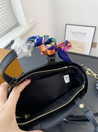 Louis Vuitton Monogram Embossed Black Tote Bag view 4