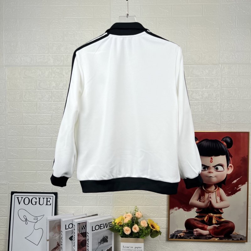 Adidas Originals Trefoil Waffle Stripe Track Jacket Black White view
