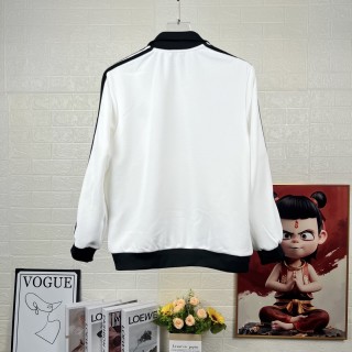 Adidas Originals Trefoil Striped Track Jacket White Black view 4