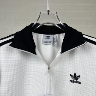 Adidas Originals Trefoil Striped Track Jacket White Black view 6