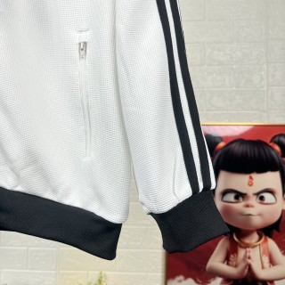 Adidas Originals Trefoil Striped Track Jacket White Black view 9