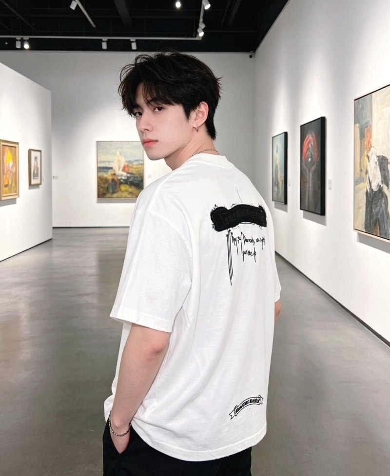 Chrome Hearts White Cross Graphic T-Shirt view