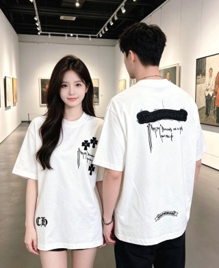 Chrome Hearts White Cross Graphic T-Shirt view 7
