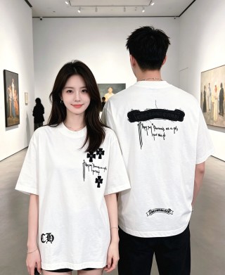 Chrome Hearts White Cross Graphic T-Shirt view 9