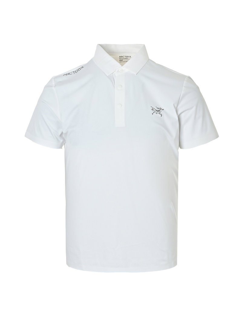 Arc'teryx White Short-Sleeve Polo Shirt view