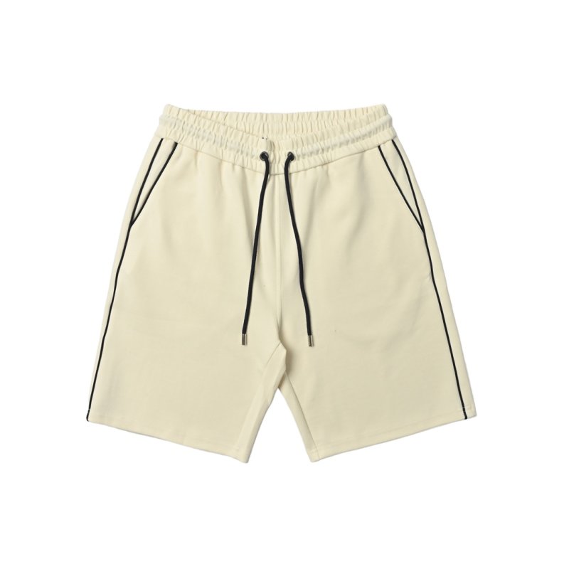 Cream Drawstring Bermuda Shorts view