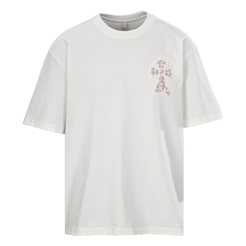 Chrome Hearts Floral Cross White T-Shirt view