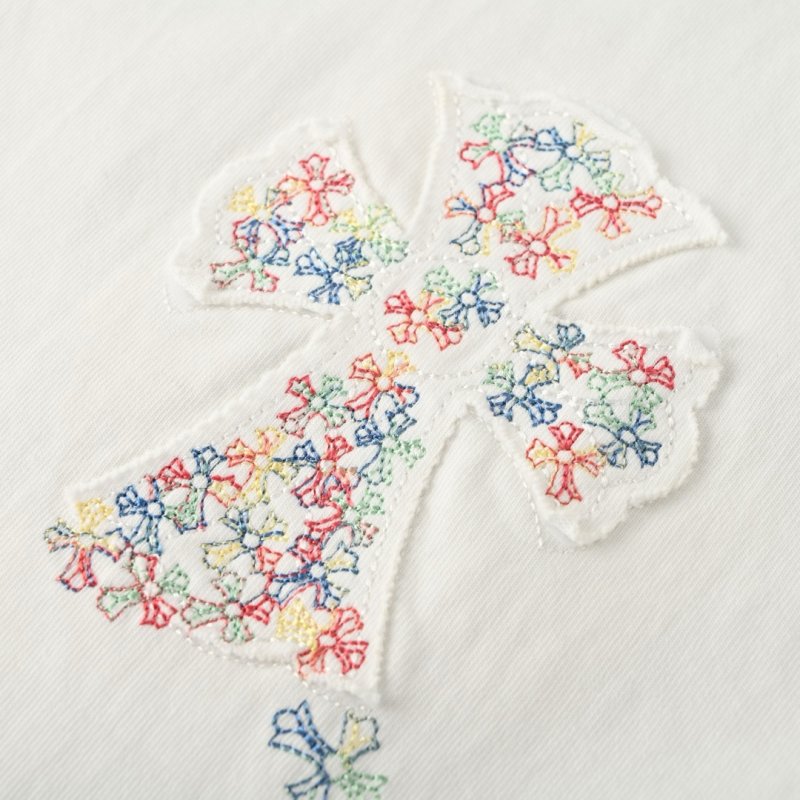 Chrome Hearts Floral Cross White T-Shirt view