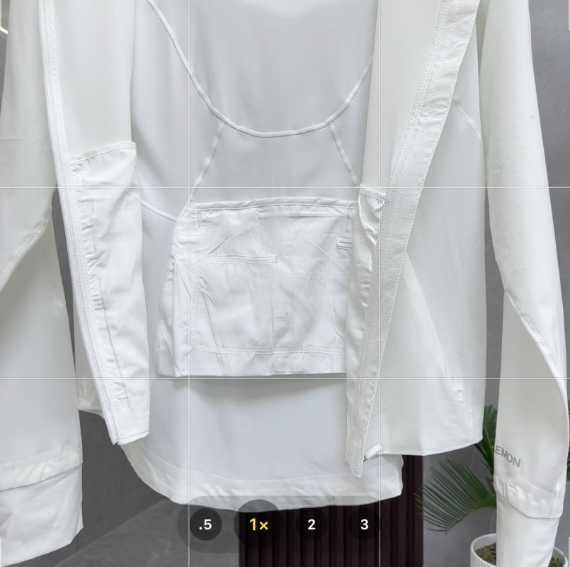 Lululemon Mist Over Hooded Windproof Jacket White view