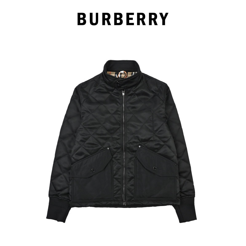 Black Quilted Puffer Jacket view