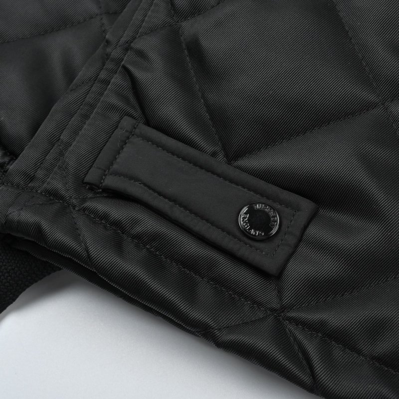 Black Quilted Puffer Jacket view