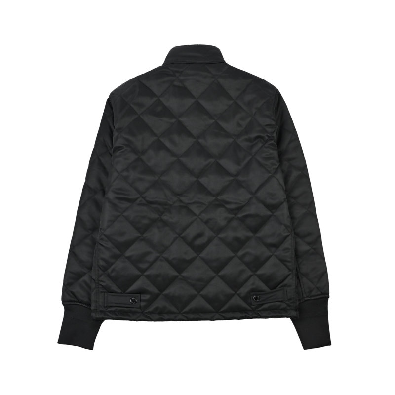 Black Quilted Puffer Jacket view