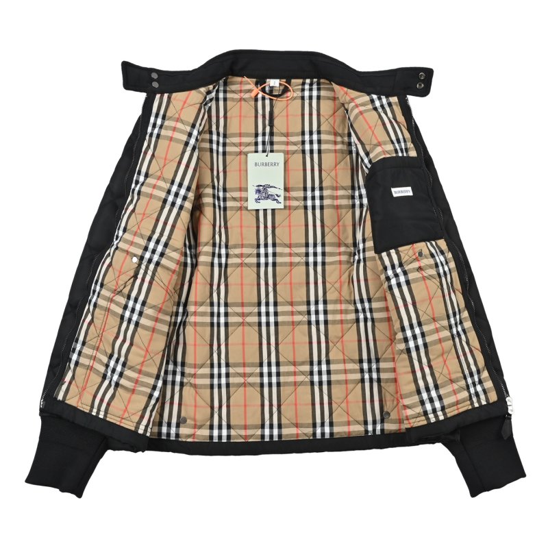 Black Quilted Puffer Jacket view