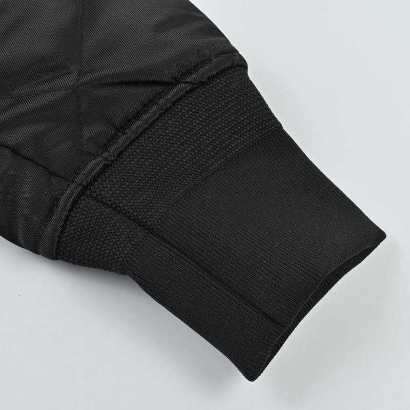 Black Quilted Puffer Jacket view
