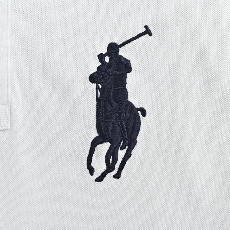 Ralph Lauren Women's White Polo Shirt with Crest Logo view