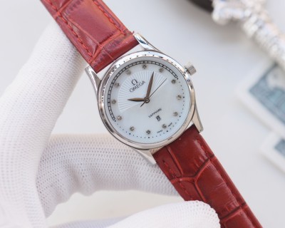 Omega De Ville Couple Watch Set Silver Dial view 3