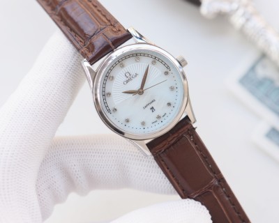Omega De Ville Couple Watch Set Silver Dial view 5