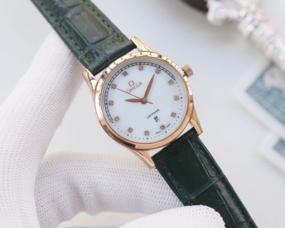 Omega De Ville Couple Watch Set Silver Dial view 7