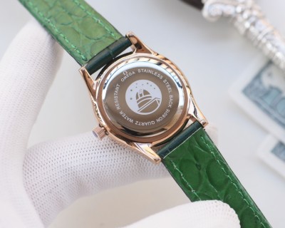 Omega De Ville Couple Watch Set Silver Dial view 9