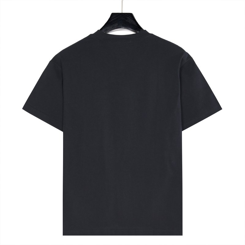 Prada Black Heart Logo T-Shirt Red Print view