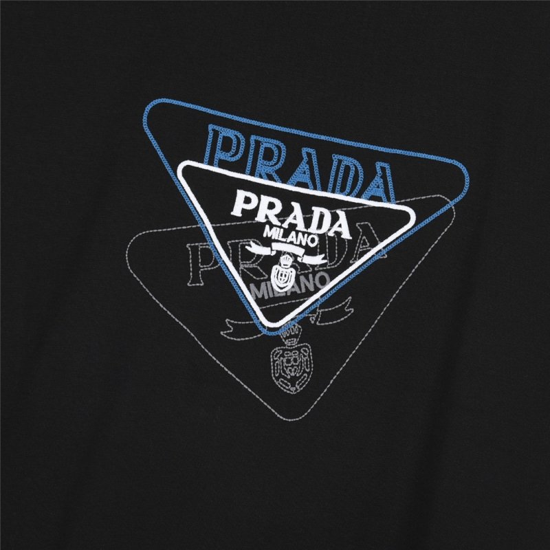 Prada Triangle Logo Black T-Shirt view
