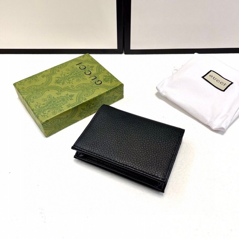 Gucci GG Marmont Black Leather Card Wallet view