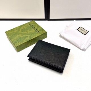 Gucci GG Marmont Black Leather Card Wallet view 3