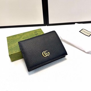 Gucci GG Marmont Black Leather Card Wallet view 4