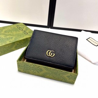 Gucci GG Marmont Black Leather Card Wallet view 5