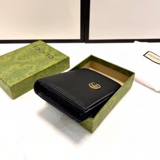 Gucci GG Marmont Black Leather Card Wallet view 6