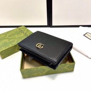Gucci GG Marmont Black Leather Card Wallet view 7