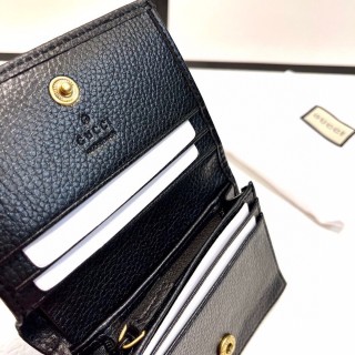 Gucci GG Marmont Black Leather Card Wallet view 9