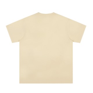Ami Heart Embroidered Short Sleeve T-Shirt Cream Red view 2