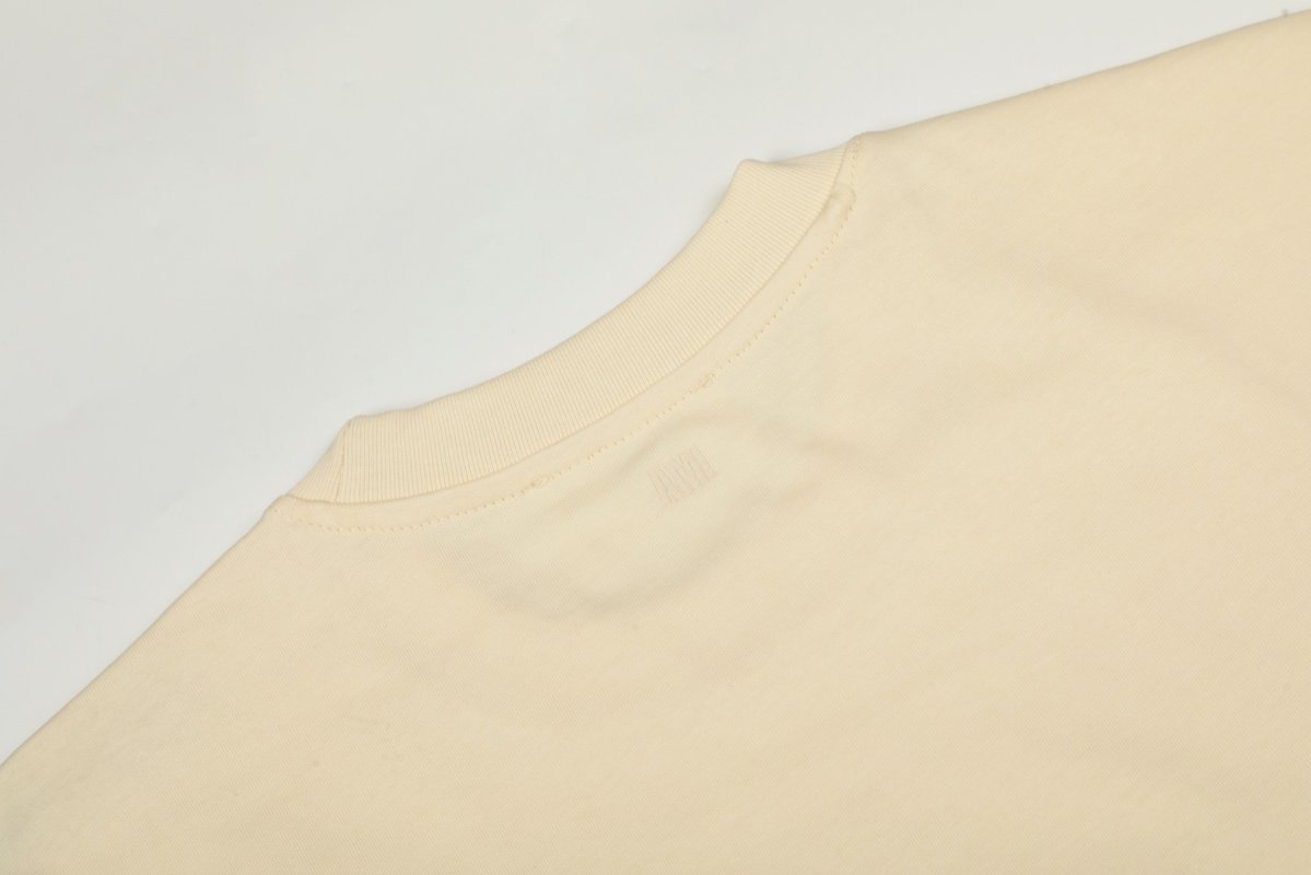 Ami Heart Logo Cream T-Shirt view
